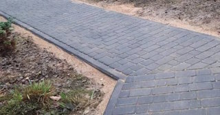 Укладка тротуарной плитки на основание в Соли-Илецке в октябре