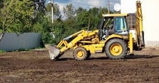 Выравнивание рельефа в Соли-Илецке в октябре